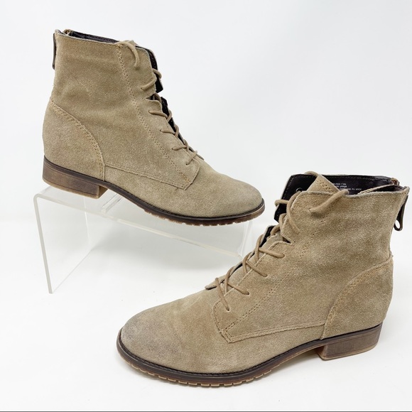 Steve Madden Shoes - Steve Madden Rawlings Suede Lace Up Moto Ankle Bootie Boots